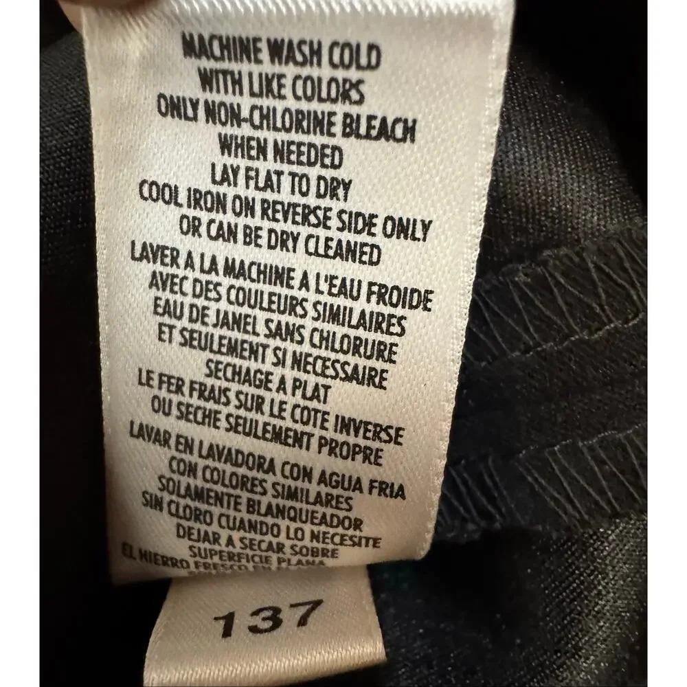 Vintage Casual Corner Annex Black Faux Suede Midi Skirt Size Small - Picture 7 of 7